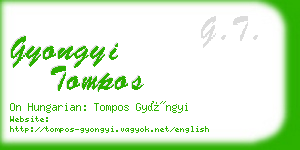 gyongyi tompos business card